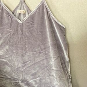 Madewell Racerback Velvet Top